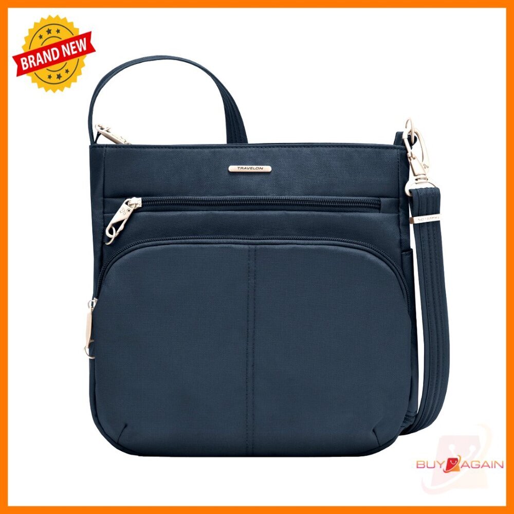 Anti-Theft Crossbody Bag With Rfid Blocking, 11.5x11x3.5 Inches